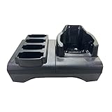 Barcode Scanner Charging Station and 4-Slot Battery Charger Stand for Zebra MC9300 MC930B