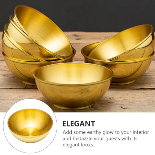 Cuenco de latón dorado VALICLUD con acabado fino para decoración elegante 4