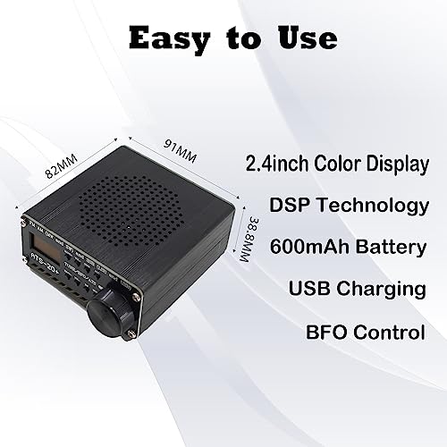 Goozeezoo Si4732 Ats-20+ Portable Shortwave Radio Receiver Fm Am (Mw Sw) Ssb (Lsb Usb) Short Wave Radios All World Band With Antenna, Big Speaker & Best Reception #TOP6