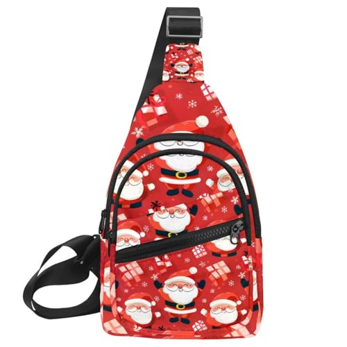 Mochila cruzada de Papá Noel multicolor perfecta para regalar a deportistas