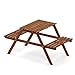 Produktbild Furinno Tioman Kinder Set, Picknicktisch und Stuhl, in Teaköl, holz, Natur, 60.2 x 110.24 x 54.36 cm
