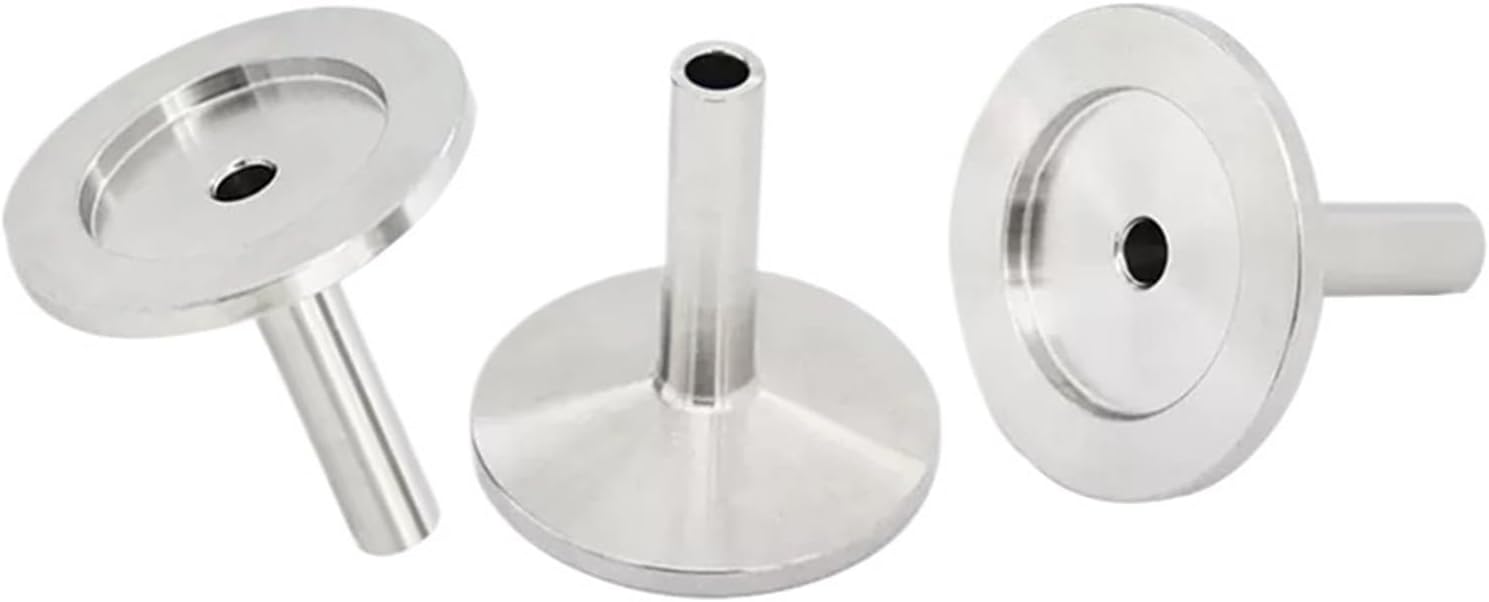 1pc 1/8" 1/4" 3/8" 1/2" 6/8/10/12mm Tube VCR Compression Union x KF16 KF25 KF40 KF50 Vacuum SUS304 Stainless Pipe Fitting(KF25,3/8")