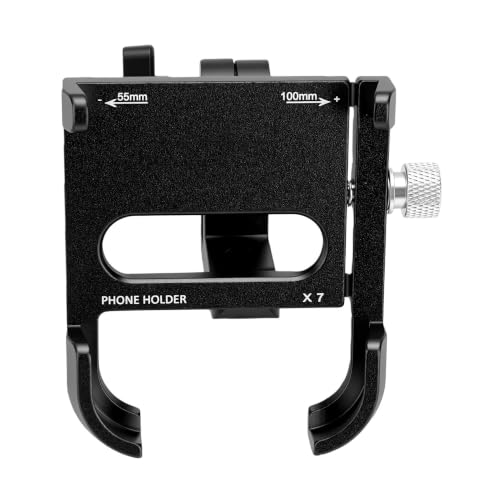 UPALDHOU Support de Téléphone pour Vélo, 360° Double Axe en Alliage (Black) – vue 5