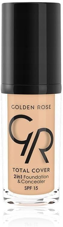 Golden Rose Total Cover 2si1 Arada Kapatıcı ve Fondöten No: 02 Ivory - 30 ml