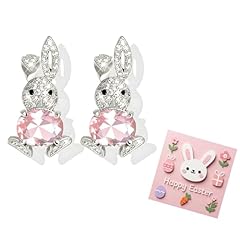 B2:pink rabbit earrings