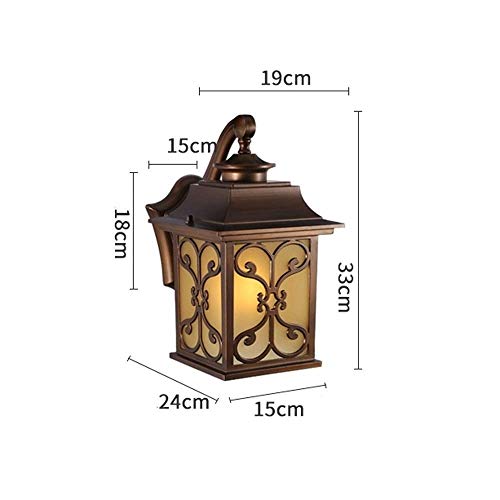 Lampe de mur rétro E27 étanche pour l'éclairage de balcon style industriel