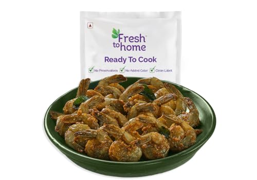 Image of FreshToHome Kerala Prawn Roast | 300g Pack | Ready-to-Cook | no added preservatives