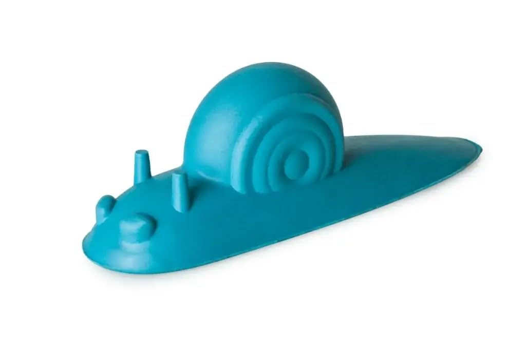 Blue Snail Door Stopper – Cute Decorative Door Wedge, Anti-Slip Door Stop for Home, Nursery & Office, Prevents Slamming & Wall Damage, 14.2 x 4.3 x 4.5 cm