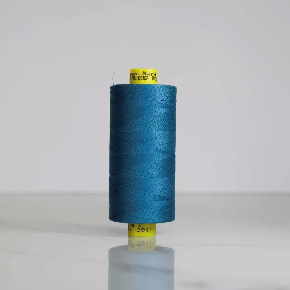 Gutermann Mara 120 All-Purpose Polyester Sewing Thread β 1000m Spool, UV Resistant, Silky Shine, Tear & Abrasion Resistant β Perfect for Sewing Machines or Hand Sewing/Colour-3911