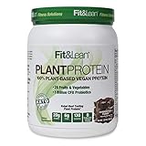 Fit & Lean Plant Protein, 100% Plant Based Vegan Meal Replacement Protein Powder, 15 Servings,...
