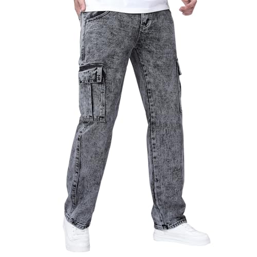 Pantalon cargo homme ample multi-poches résistant pour le travail quotidien CHUNOTU