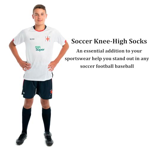 Mens Softball Soccer Socks Over-the-Calf Football Baseball Athletic Tube Socks for Youth Teens Boys2