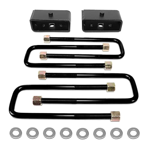 J2 Engineering 2" Rear Leveling Lift Block Kit w/U-Bolts Compatible with 95-22 Tacoma, J2-LK-TY-R-001-BK by J2 Engineering - Used condition - US$33.55