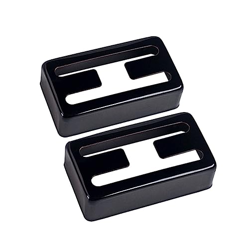 SEWACC 2個 ハムバッカーカバー エレキギターウォールマウント ギターウォールスタンド チューナー ピックアップカバー ホルダー ベース ヒュミドール ハンガー Black