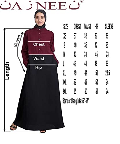 Image of Mallika Women Modest Wear Nida Matt Front Open Zipper Abaya Burkha for Everyday use