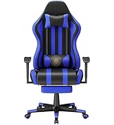 Soontrans Silla Gaming con Masajeador, Ergonómico Silla Gamer con Vibración Masaje Soporte Lumbar...