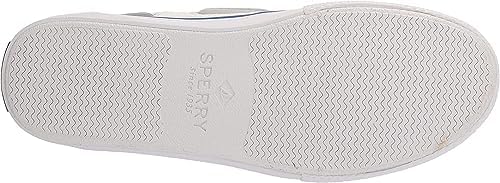 Sperry Men's Bahama 3-Eye Boat Shoe, Off White Canvas, 7.5 Medium | Image 3