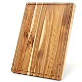 Garvee Extra Large Cutting Board for Kitchen, 24 in x 18 in Acacia Wood Thick Chooping Board with Deep Juice Groove, Large Butcher Block for Meat Fruits Vegetables Turkey