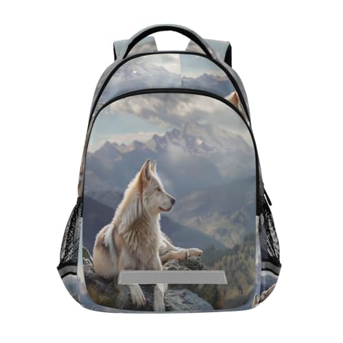 Sac à dos loup robuste contre les cartables déchirés