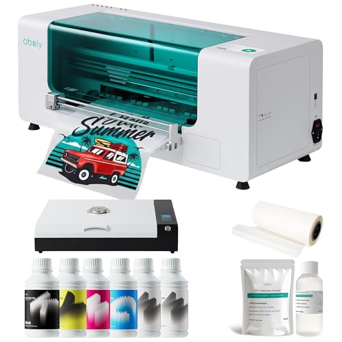 Image of DP1 Auto-Maintenance DTF Bundle with Roll Feeder,White Ink Circulation for DIY T Shirt Printing,Doubled Speed Over L1800,L805 DTF Printer Machine(Printer+Oven+Consumables)