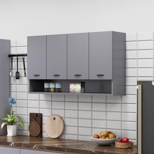 Bniture Engineered Wood Wall-Mount Kitchen Cabinet | Modular Kitc...