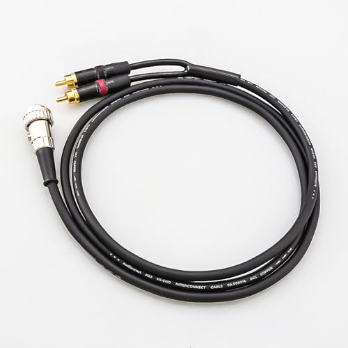 Cable 4 pines DIN a 2RCA para conectar componentes analógicos en rack de estudio 6