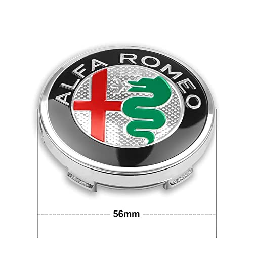 DBFDAQ 4 Tappi Coprimozzi Centrale, per Alfa Romeo...
