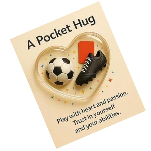 Sports Hug Cards - 10x8cm Pocket Motivational Keepsak, Inspirational Keepsake Card For Athletes Team Managers Fans Teammates Pra