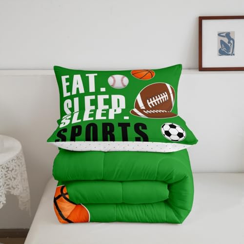 Image of Feelyou Sports Comforter Set Twin Size for Kids Boys Girls