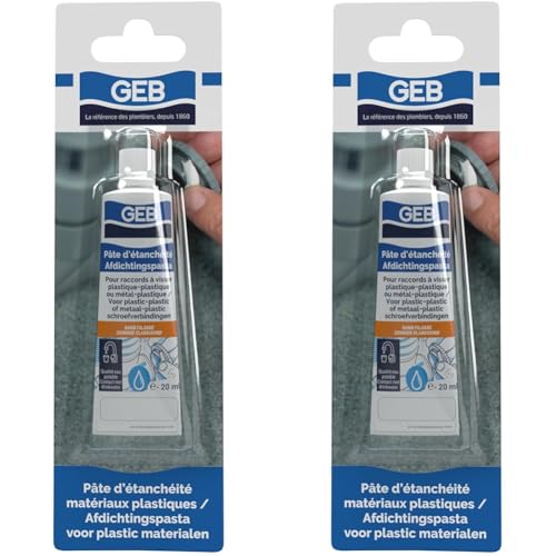 GEB CF-4321185 Pâte d'étanchéïte Fileplast Eau Potable 20ml, Incolore, Taille Unique (Lot de 2)