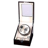 HUIBBGO Uhrenbeweger, Uhrenbeweger, automatisch, ultraleise, 2+3-Elektromotor-Box, mechanische Uhren-Aufziehbox, dekorative Drehboxen, fünfstufig verstellbare Uhrenbox