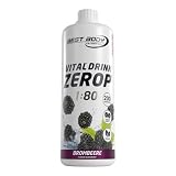 Best Body Nutrition ZEROP Vital Zuckerfreies Getränkekonzentrat Sirup Brombeere Ohne Aspartam 1 L ergibt 80 L Getr ...