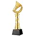 Trofeos de bádminton Deportivo Campeonato Juvenil de bádminton Regalos para niños Decoración de Escritorio (Color : Gold, Size : 8 * 30cm)