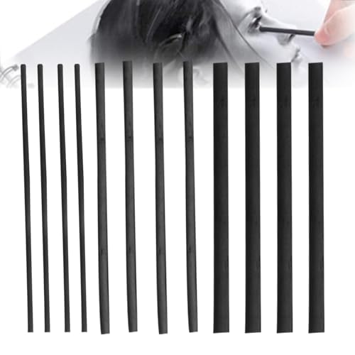 FAINCA Carboncillo Para Dibujo, 12 Palos Carboncillos para Dibujar, 3 Tamaños Barra de Carboncillo, Boceto a Carboncillo, Lápices de Carbón de Leña, para Dibujo, Bocetos y Bellas Artes