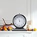 Auafanzy Retro Mantel Décor Desk Clock, 10-inch Vintage Table Clocks for Fireplace, Easy to Read Clocks for Living Room, Bedroom, Office, Desktop Decoration (Black)