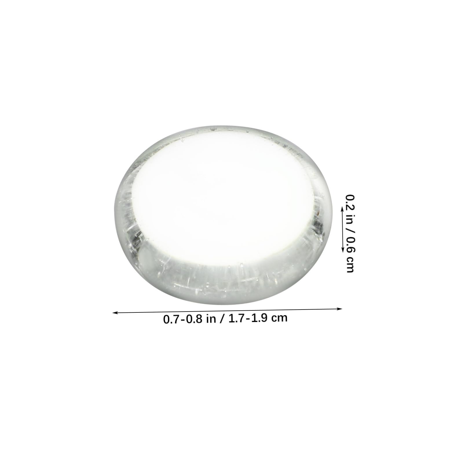 NUOBESTY Klare Glasperlen Flach 500 Stück aus Glas für Vasen | Rund, Bruchfest und Transparent, Passend für Selbstgemacht Basteln und Tischmitten, als Dekosteine