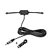 Produktbild Eightwood Autoradio Antenne FM Car Radio Antenne Radio Patch Windschutzscheiben Paste Antenne FM 300cm Kabel + DIN Buchse 41585 auf ISO Adapter für Autos Radio LKWs Universal MEHRWEG