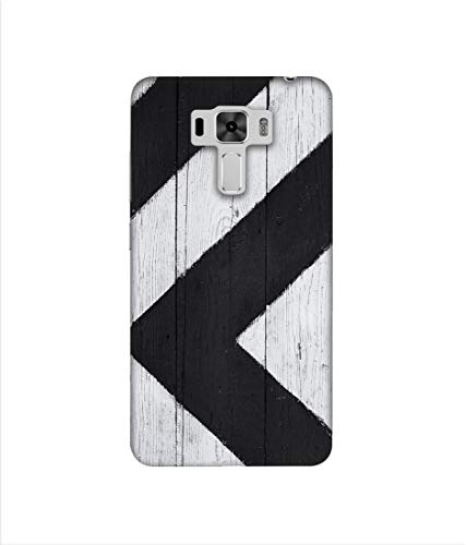 Image of Amazon Brand - Solimo Designer Black Paint Texture on Wood 3D Printed Hard Back Case Mobile Cover for Asus Zenfone 3 Laser ZC551KL