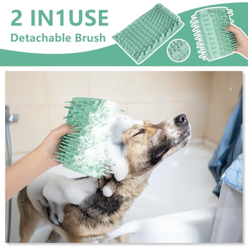 Aomig Dog Paw Cleaner Paw Washers for Dog, Pet Foot Cleaner Paw Cleaner for Dog Large, Dog Essentials Dog Paw Washer Muddy Paw Cleaner, Dog Walking Accessories Portable Dog Shower Paw Cleaner(Green) - Image 6