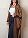 MedeShe Women's Batwing Sleeve Modest Kaftan Fashion Party Abaya Cardigan Robe Cover Up (Coffee, One Size)