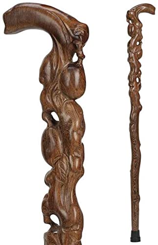 Amazon.co.jp: 一本杖 木製杖 男性と女性のためのレトロな杖を歩く木製