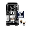 De’Longhi Magnifica Start – Perfetto Macchina da Caffè Automatica, LatteCrema Montalatte Automatico, 4 Bevande in un Solo Tocco, Espresso, Cappuccino, Comandi Soft Touch, Nero e Grigio (ECAM222.60.BG)