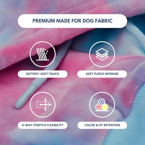Spark Paws Dog Hoodie – Premium Dog Sweater for Small, Medium, and Large Dogs | Warm Outfits for French Bulldogs, Pitbull, Puppy, Winter Jacket Alternative - Snow Cone - S - Image 5