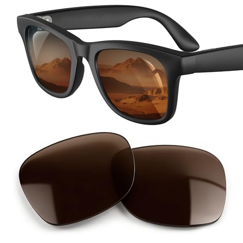 Image of Yeahxing Lenses Compatible with Ray-Ban Meta Glasses Gen 2 /1 /Wayfarer | Polarized lenses for 53mm Large /50mm Regular Wayfarer. Fits RW4006 /RW4012 /RW4008. UV protection, scratch-resistant.