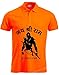 Men's Regular Fit Polo Style Orange Half Sleeve | Jai Sri Ram Tshirt | Lord Shree Ram Printed Design T-Shirts (Medium)