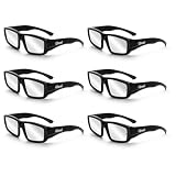 QIWEI Gafas Eclipse Solar Homologadas 2026 [Pack 6] - Certificadas CE & ISO 12312-2:2015Gafas de plástico eclipses Protección Premium UV/IR para Eclipse Solar Total del 12 Agosto - Adultos y Niños