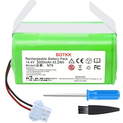 BOTKK Upgraded 14.4V Replacement for Eufy 11s Battery, Fit RoboVac 11 11C 11S Plus 11S MAX 12 15C 15C MAX 15T 25C 30C G10 Hybrid G30 Edge R500 R450 & Ecovacs Deebot N79 N79S N95 DN622 661