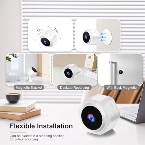 Image of MiNi WiFi Spy Hidden Camera,Nanny Camera, 4K Ultra HD Wireless Security Cameras for Baby,Dog,Cat,Pets, AI Motion Detection Alerts, Auto Night Vision, Real Time Record Surveillance Cam for Home