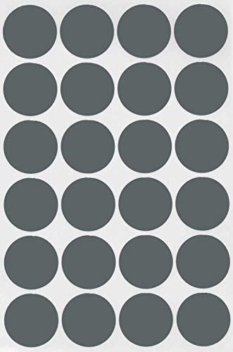Gommettes étiquettes autocollantes rondes gris Royal Green pour corriger l'archivage de vos classeurs
