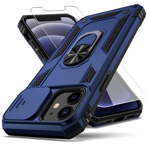 Coque iPhone 12 militaire avec protection objectif photo intégrée et protège-écran HD